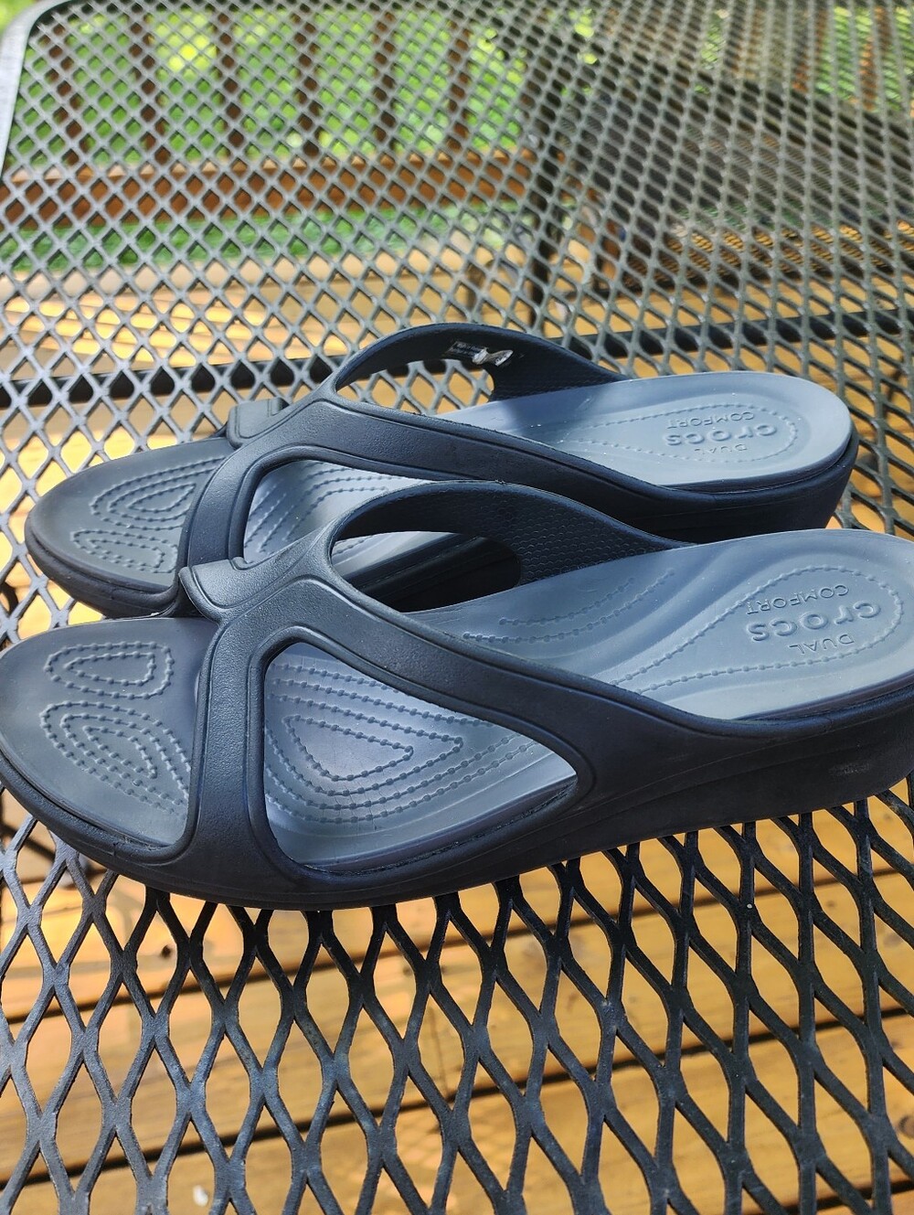 Crocs Slip On 2" Wedge Sandals Size 9 - Picture 6 of 12